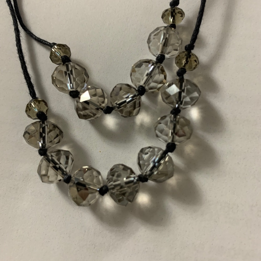Vintage SHA GLASS Beaded Double Strand Necklace